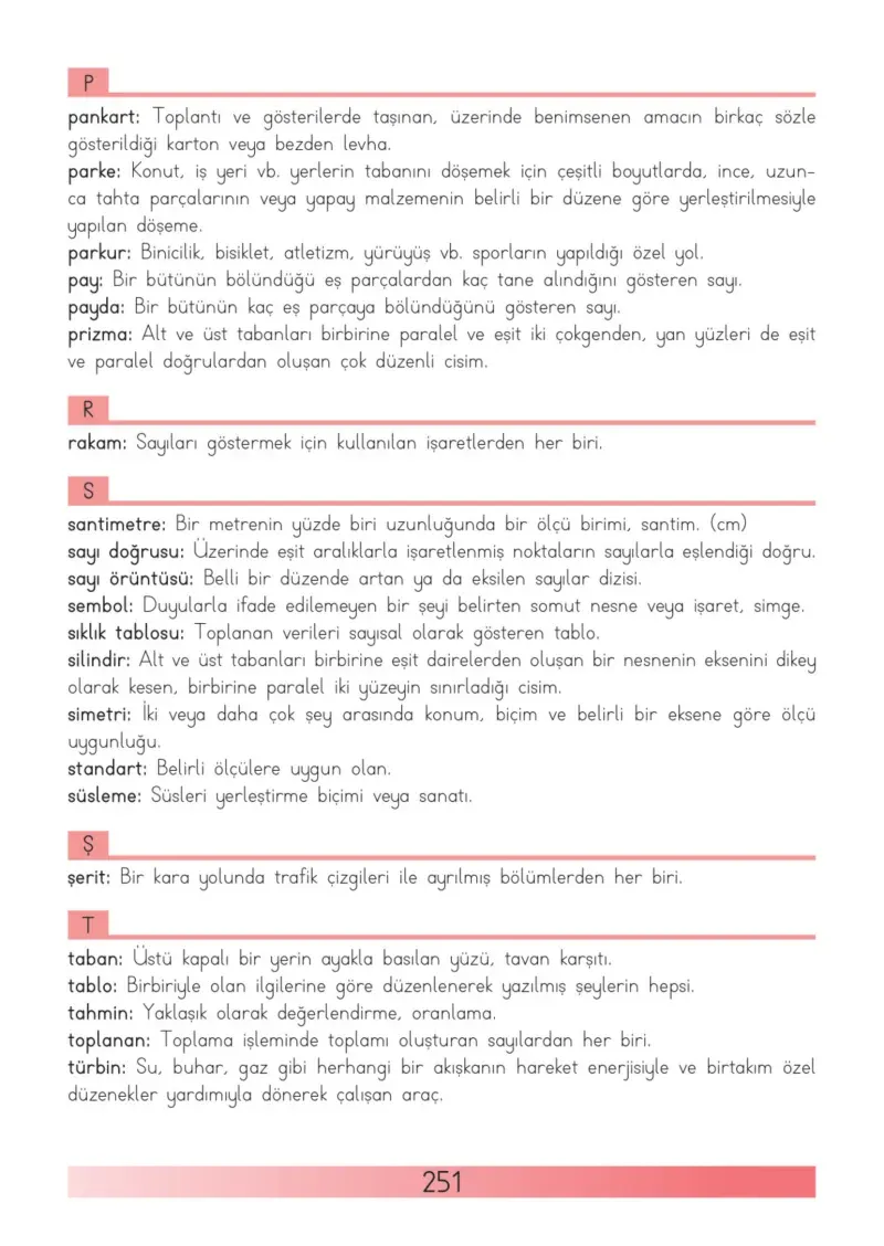 3. Sınıf Matematik Ders Kitabı Cevapları Meb Yayınları Sayfa 251