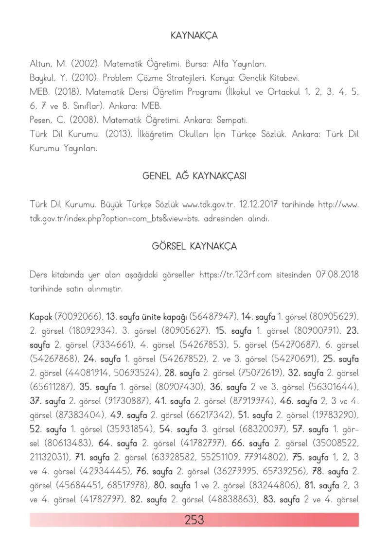 3. Sınıf Matematik Ders Kitabı Cevapları Meb Yayınları Sayfa 253