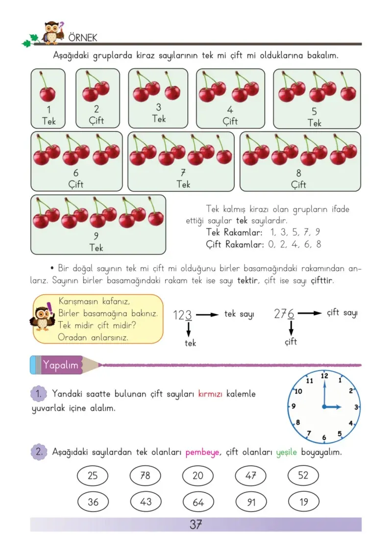 3. Sınıf Matematik Ders Kitabı Cevapları Meb Yayınları Sayfa 37