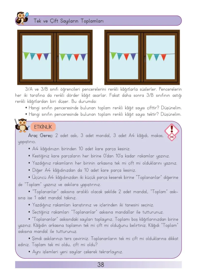 3. Sınıf Matematik Ders Kitabı Cevapları Meb Yayınları Sayfa 38