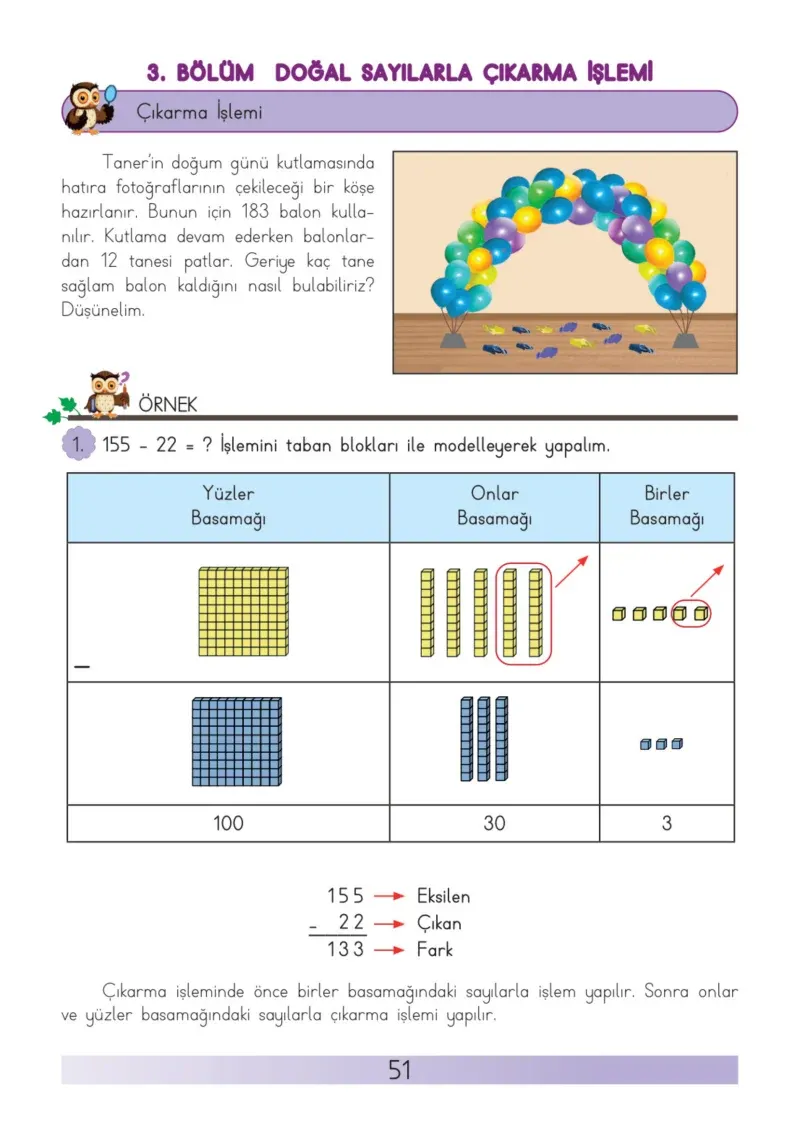 3. Sınıf Matematik Ders Kitabı Cevapları Meb Yayınları Sayfa 51