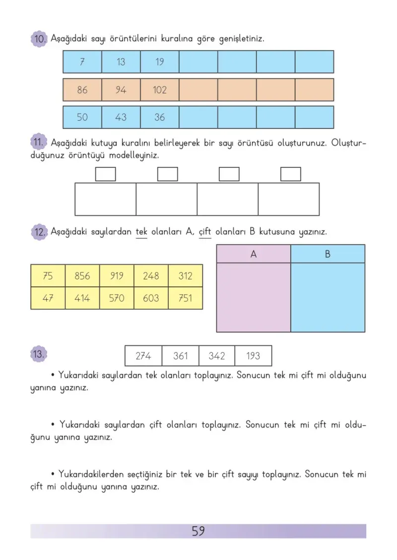 3. Sınıf Matematik Ders Kitabı Cevapları Meb Yayınları Sayfa 59