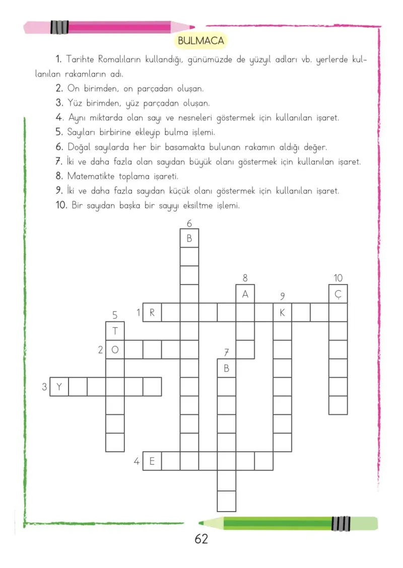 3. Sınıf Matematik Ders Kitabı Cevapları Meb Yayınları Sayfa 62