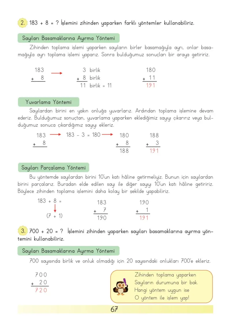 3. Sınıf Matematik Ders Kitabı Cevapları Meb Yayınları Sayfa 67