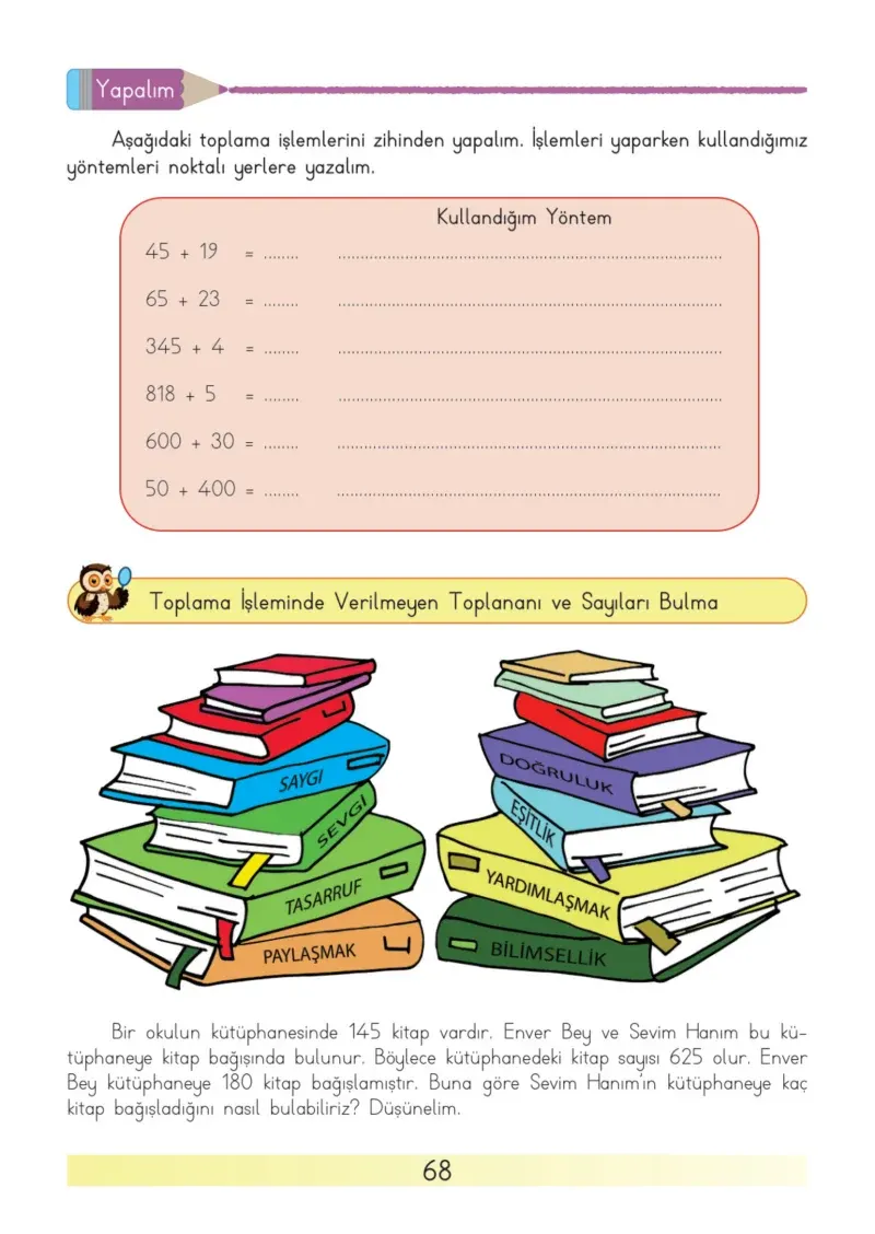 3. Sınıf Matematik Ders Kitabı Cevapları Meb Yayınları Sayfa 68