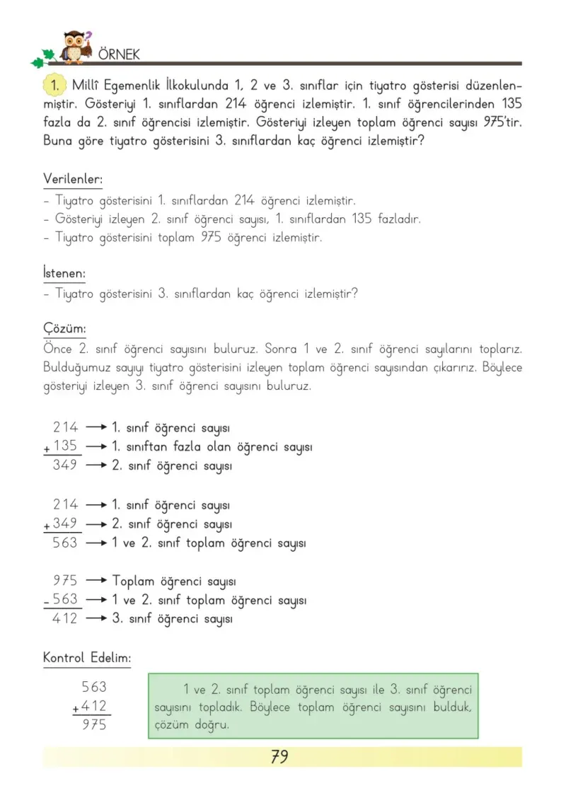 3. Sınıf Matematik Ders Kitabı Cevapları Meb Yayınları Sayfa 79