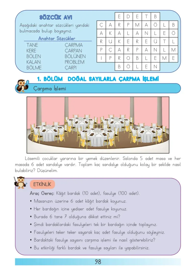 3. Sınıf Matematik Ders Kitabı Cevapları Meb Yayınları Sayfa 98
