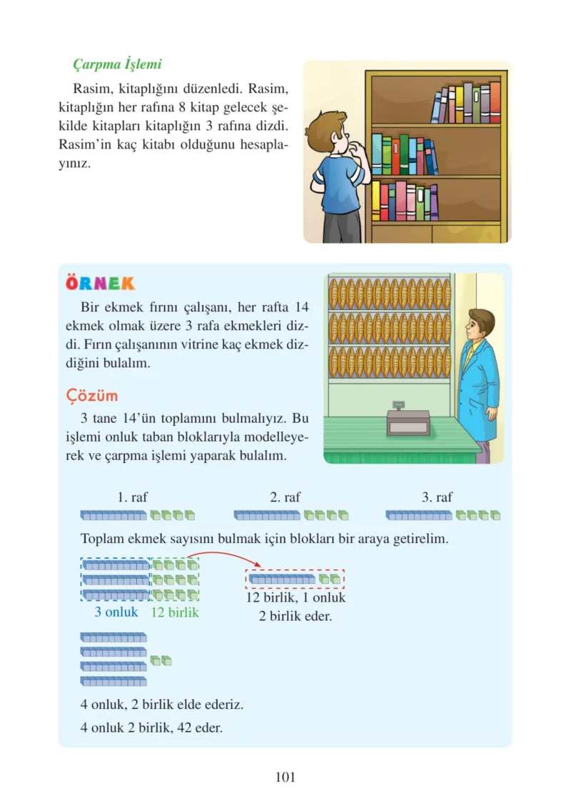 3. Sınıf Matematik Ders Kitabı Cevapları Tuna Matbacılık Yayınları Sayfa 101