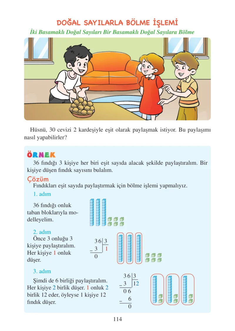 3. Sınıf Matematik Ders Kitabı Cevapları Tuna Matbacılık Yayınları Sayfa 114