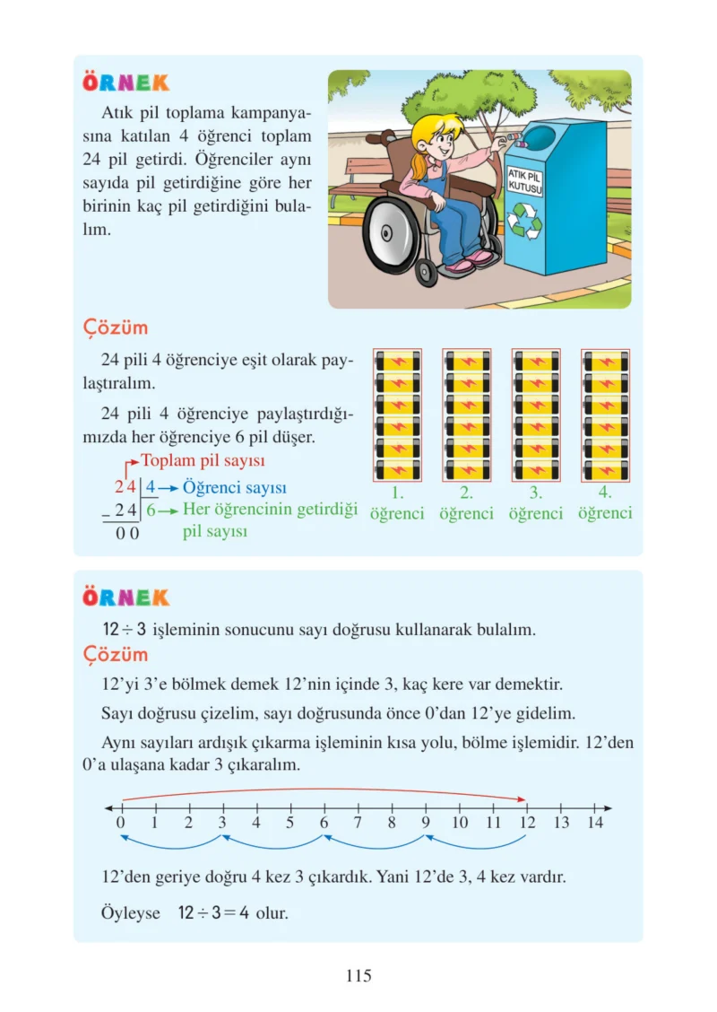 3. Sınıf Matematik Ders Kitabı Cevapları Tuna Matbacılık Yayınları Sayfa 115