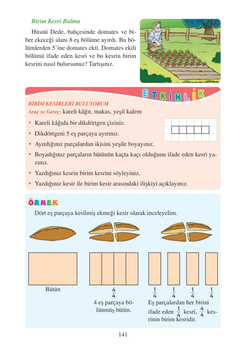 3. Sınıf Matematik Ders Kitabı Cevapları Tuna Matbacılık Yayınları Sayfa 141