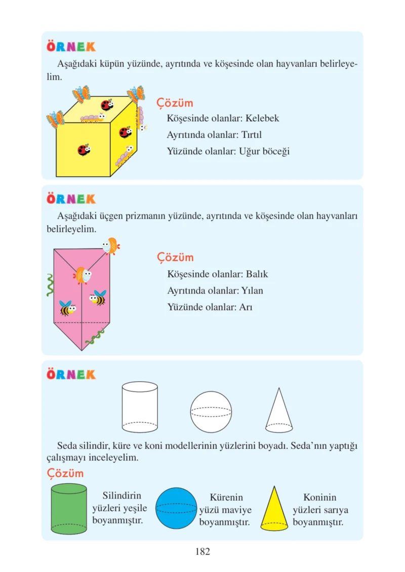 3. Sınıf Matematik Ders Kitabı Cevapları Tuna Matbacılık Yayınları Sayfa 182