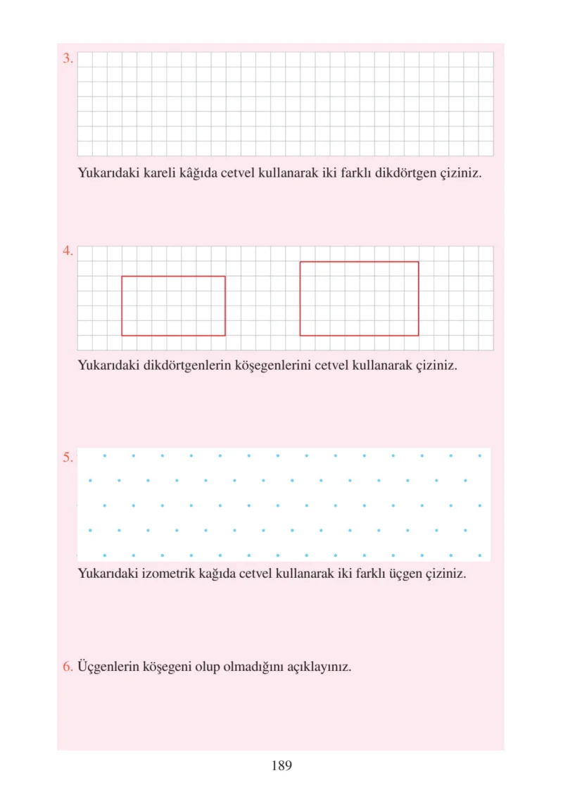 3. Sınıf Matematik Ders Kitabı Cevapları Tuna Matbacılık Yayınları Sayfa 189