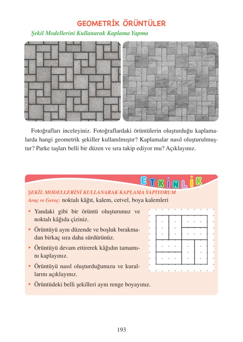 3. Sınıf Matematik Ders Kitabı Cevapları Tuna Matbacılık Yayınları Sayfa 193