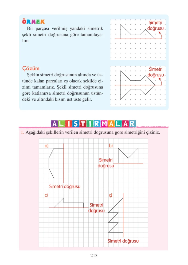 3. Sınıf Matematik Ders Kitabı Cevapları Tuna Matbacılık Yayınları Sayfa 213