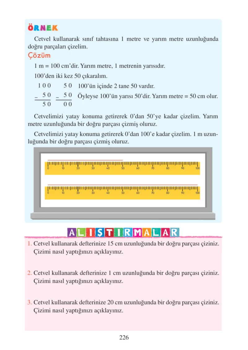 3. Sınıf Matematik Ders Kitabı Cevapları Tuna Matbacılık Yayınları Sayfa 226