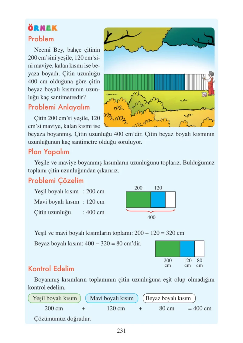 3. Sınıf Matematik Ders Kitabı Cevapları Tuna Matbacılık Yayınları Sayfa 231