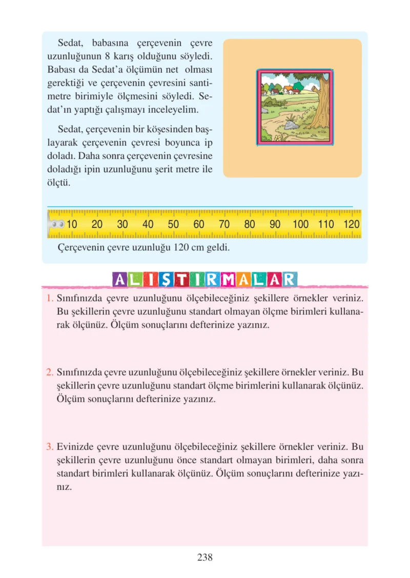 3. Sınıf Matematik Ders Kitabı Cevapları Tuna Matbacılık Yayınları Sayfa 238