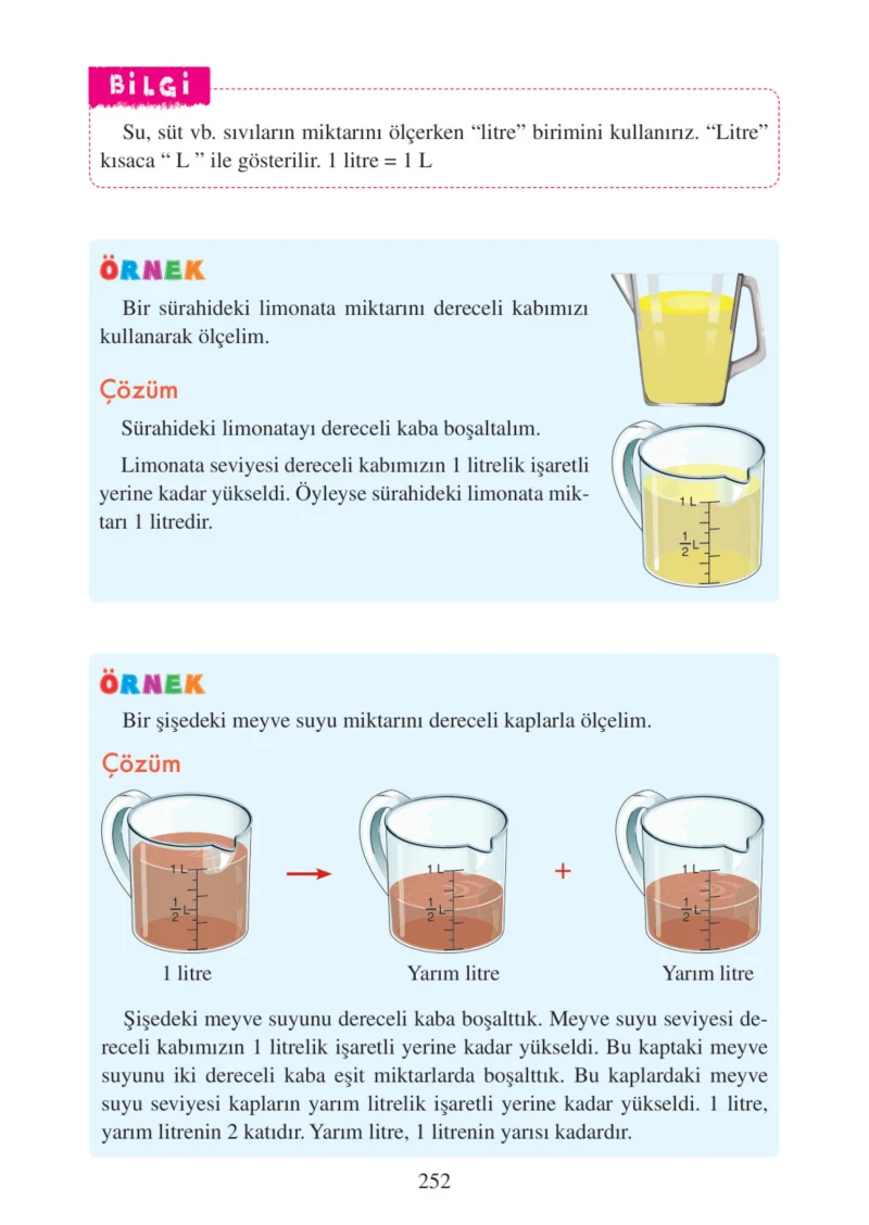3. Sınıf Matematik Ders Kitabı Cevapları Tuna Matbacılık Yayınları Sayfa 252
