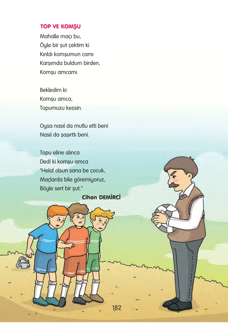 3. Sınıf Türkçe Ders Kitabı Cevapları Gizem Yayınları Sayfa 182