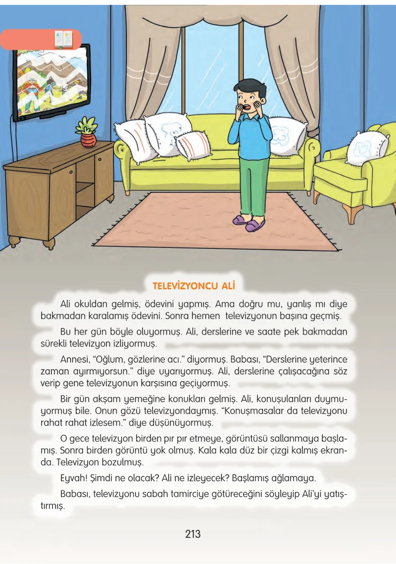 3. Sınıf Türkçe Ders Kitabı Cevapları Gizem Yayınları Sayfa 213