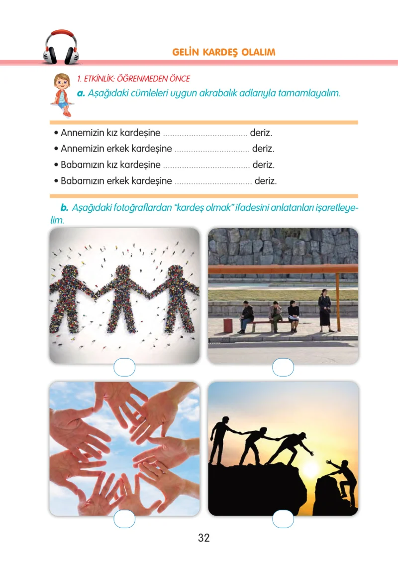 3. Sınıf Türkçe Ders Kitabı Cevapları Gizem Yayınları Sayfa 32