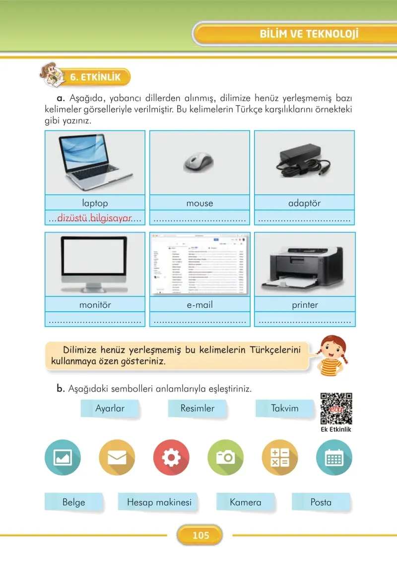3. Sınıf Türkçe Ders Kitabı Cevapları İlke Yayınları Sayfa 105