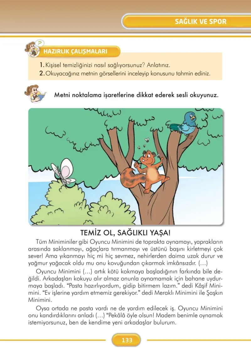 3. Sınıf Türkçe Ders Kitabı Cevapları İlke Yayınları Sayfa 133