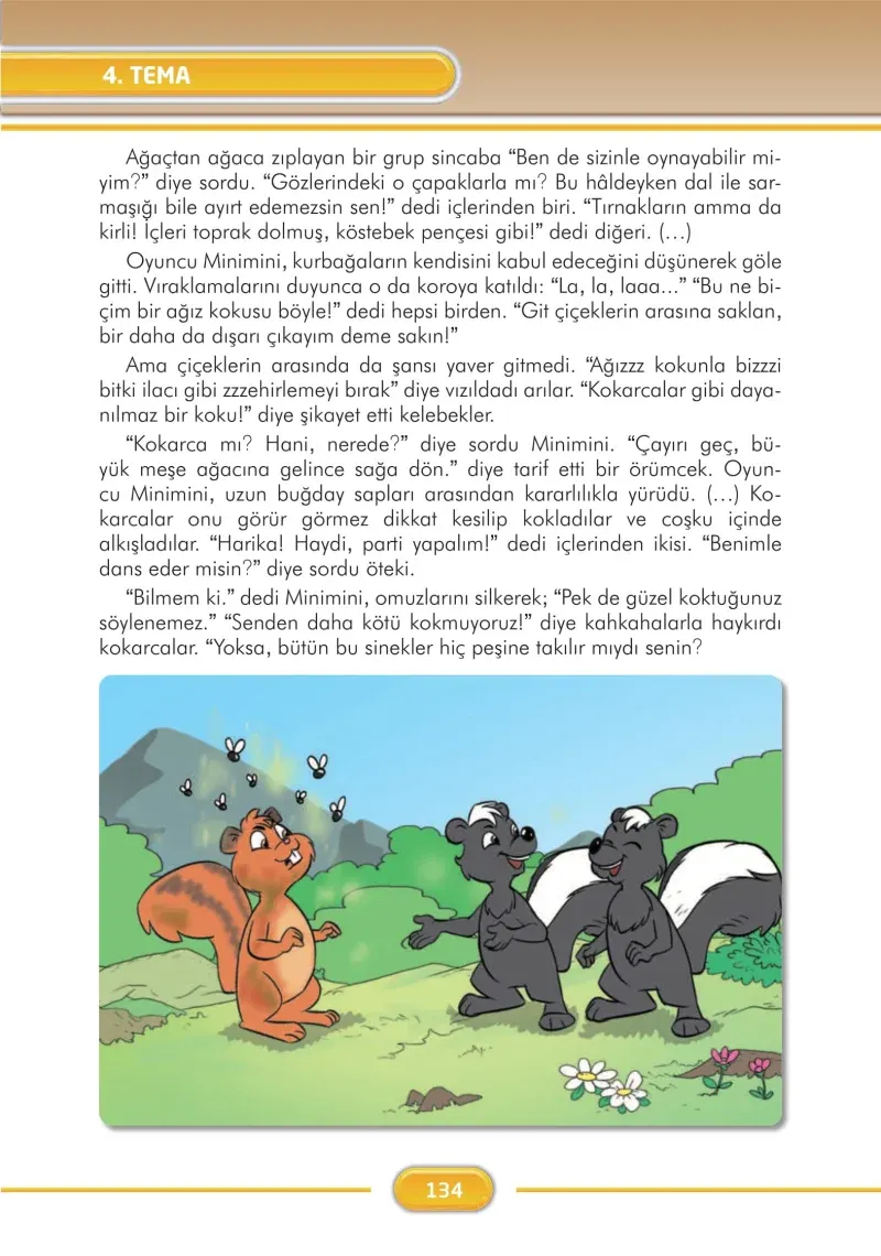 3. Sınıf Türkçe Ders Kitabı Cevapları İlke Yayınları Sayfa 134