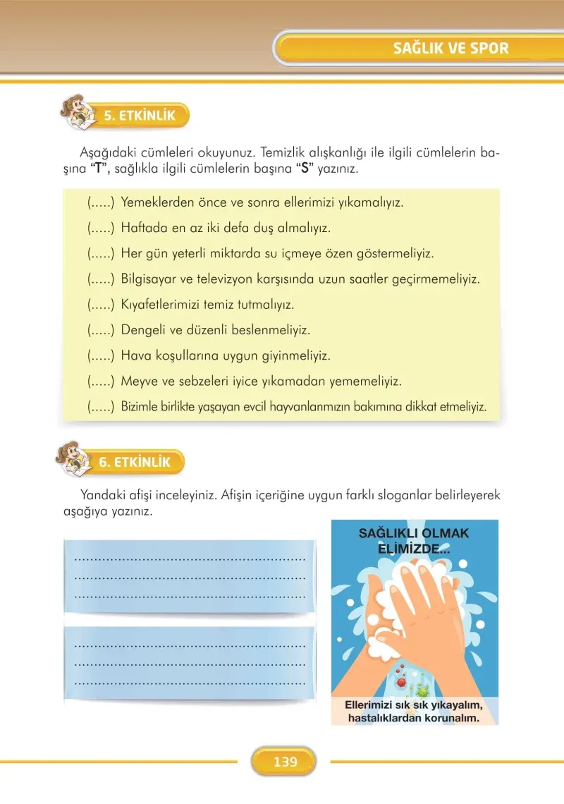 3. Sınıf Türkçe Ders Kitabı Cevapları İlke Yayınları Sayfa 139