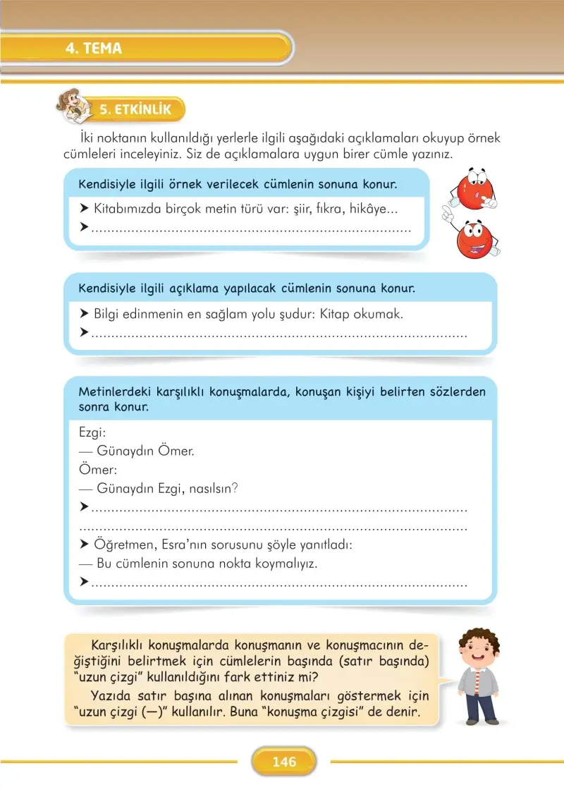 3. Sınıf Türkçe Ders Kitabı Cevapları İlke Yayınları Sayfa 146