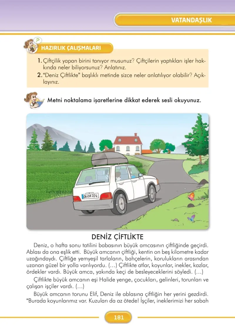 3. Sınıf Türkçe Ders Kitabı Cevapları İlke Yayınları Sayfa 181