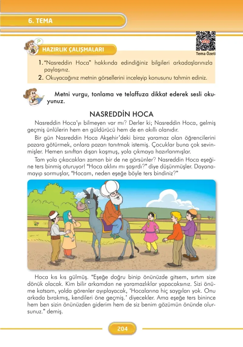 3. Sınıf Türkçe Ders Kitabı Cevapları İlke Yayınları Sayfa 204