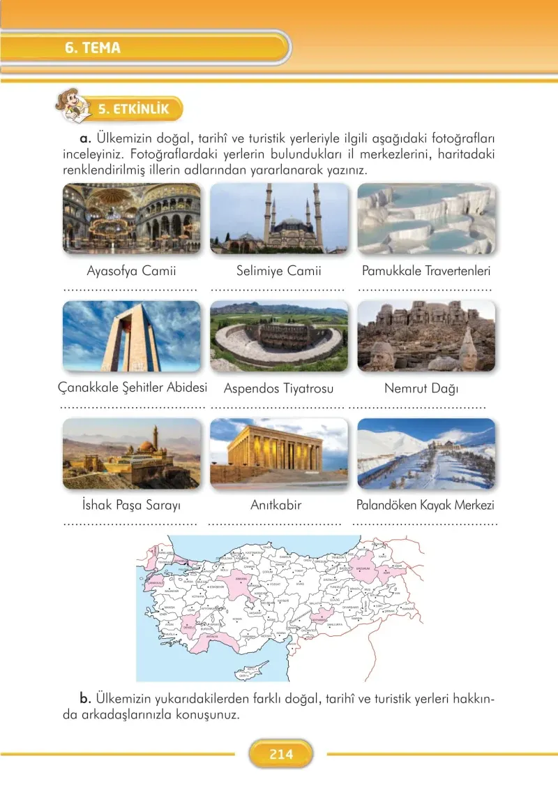 3. Sınıf Türkçe Ders Kitabı Cevapları İlke Yayınları Sayfa 214