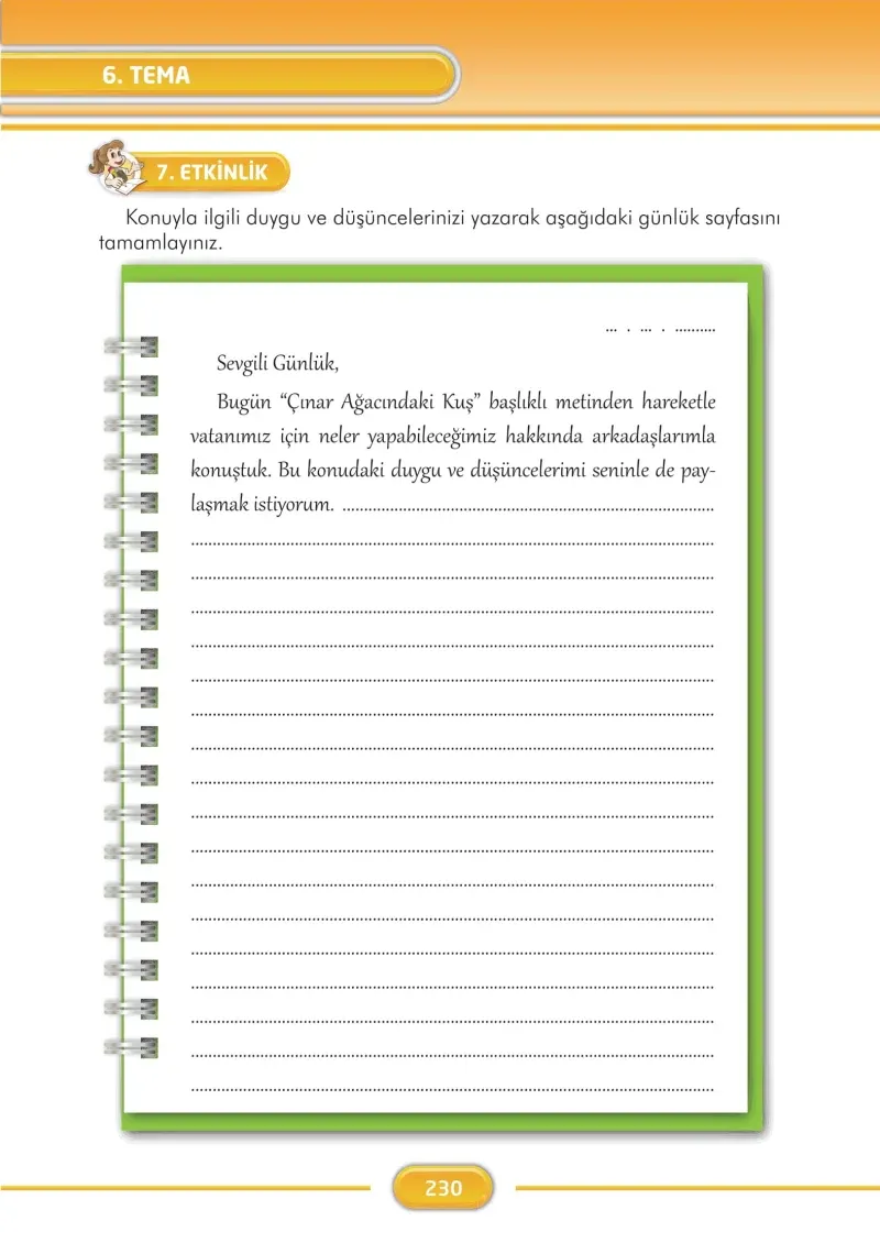 3. Sınıf Türkçe Ders Kitabı Cevapları İlke Yayınları Sayfa 230