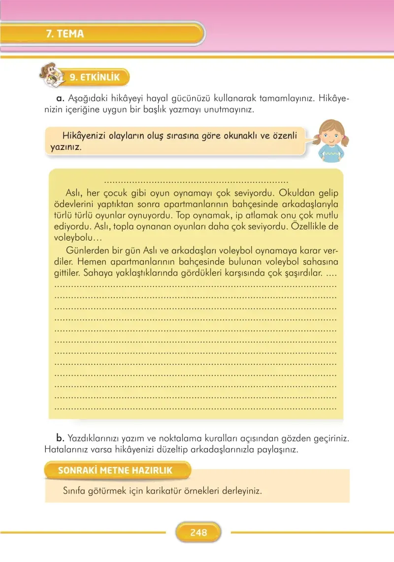 3. Sınıf Türkçe Ders Kitabı Cevapları İlke Yayınları Sayfa 248