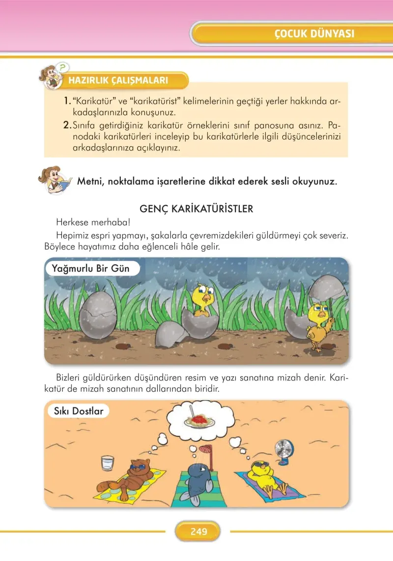 3. Sınıf Türkçe Ders Kitabı Cevapları İlke Yayınları Sayfa 249