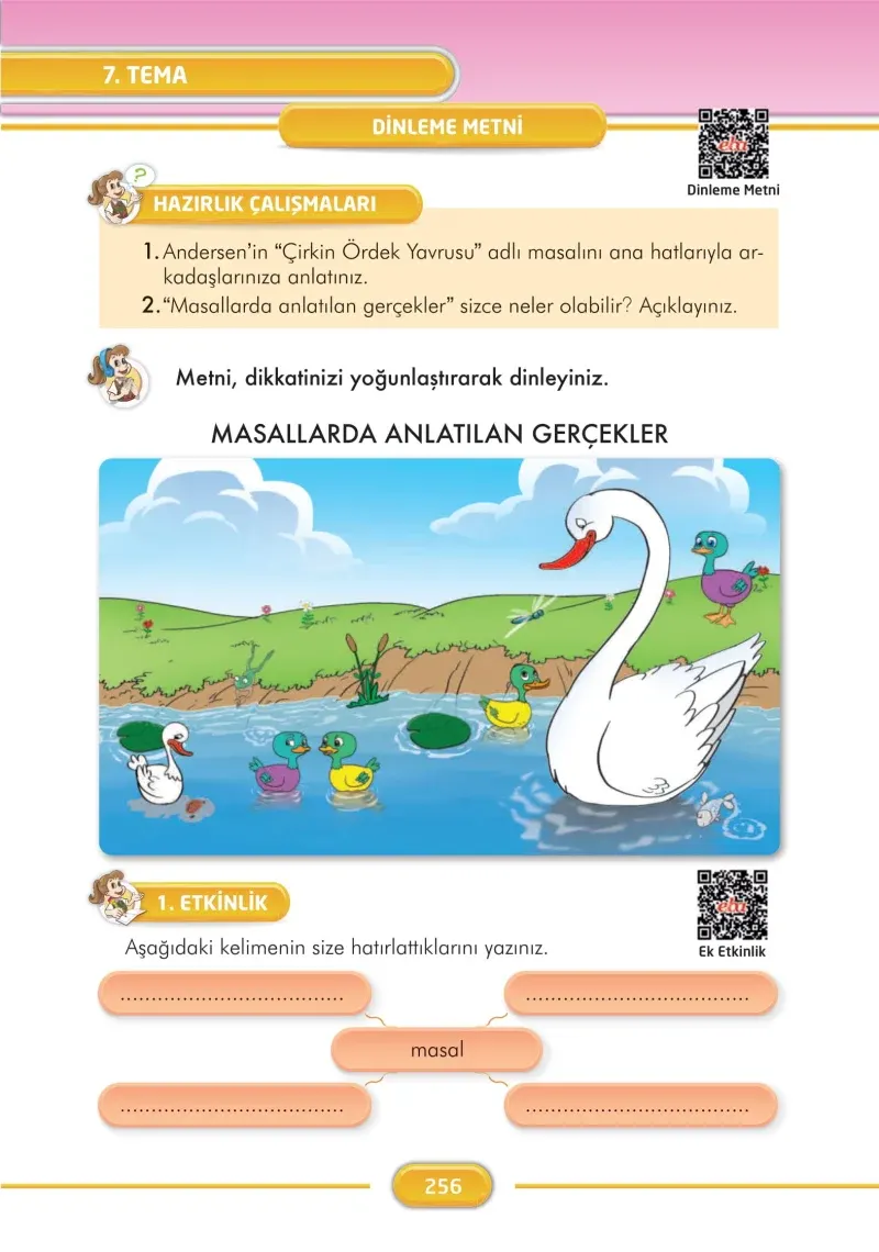 3. Sınıf Türkçe Ders Kitabı Cevapları İlke Yayınları Sayfa 256