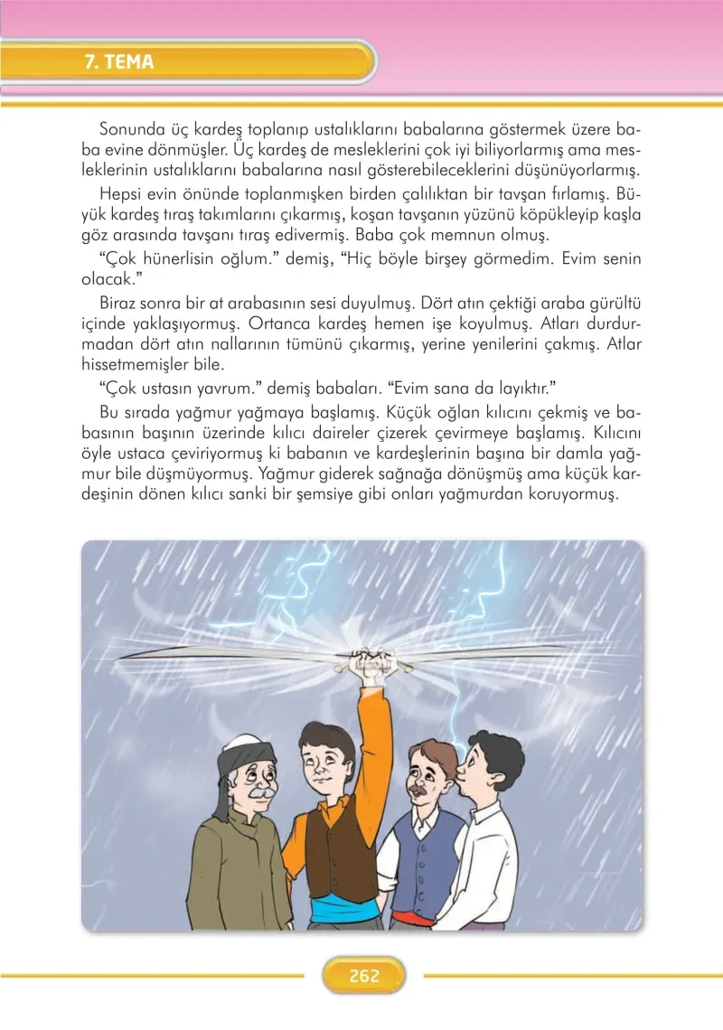 3. Sınıf Türkçe Ders Kitabı Cevapları İlke Yayınları Sayfa 262