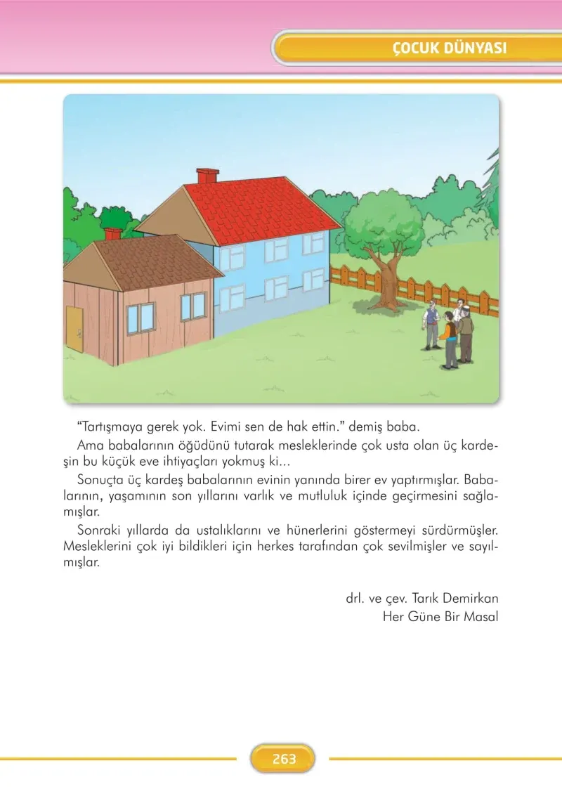 3. Sınıf Türkçe Ders Kitabı Cevapları İlke Yayınları Sayfa 263