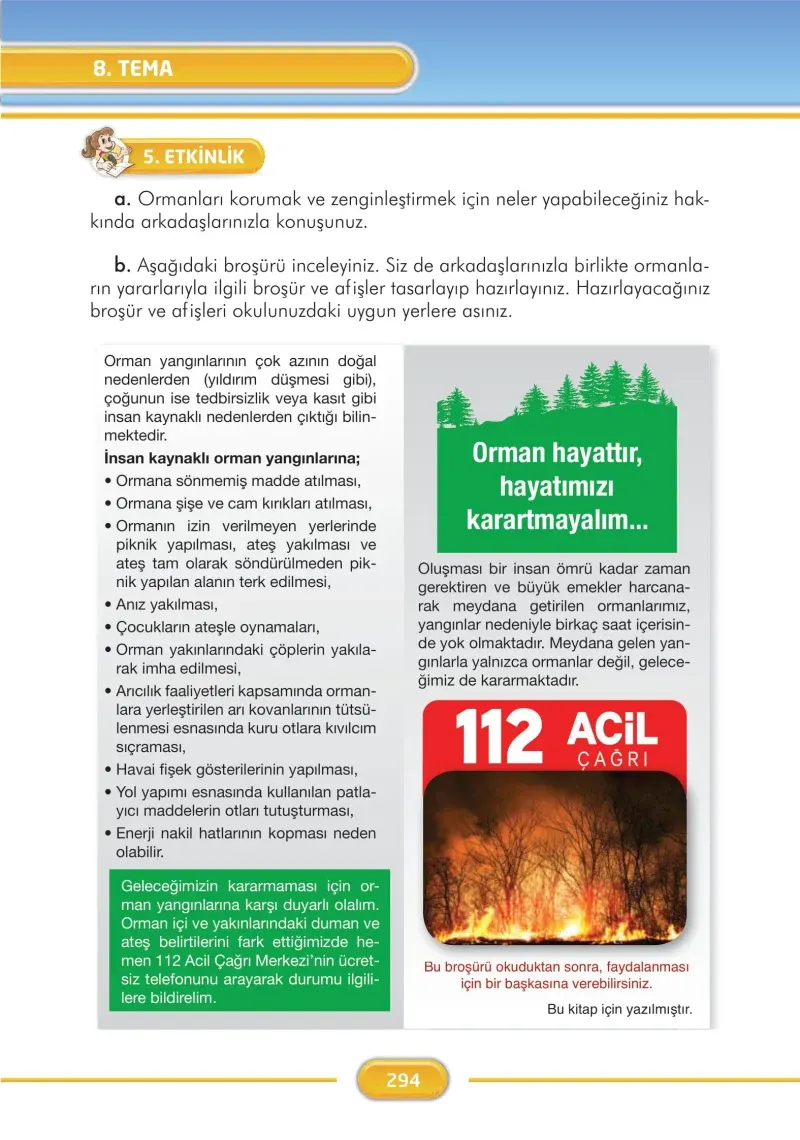 3. Sınıf Türkçe Ders Kitabı Cevapları İlke Yayınları Sayfa 294