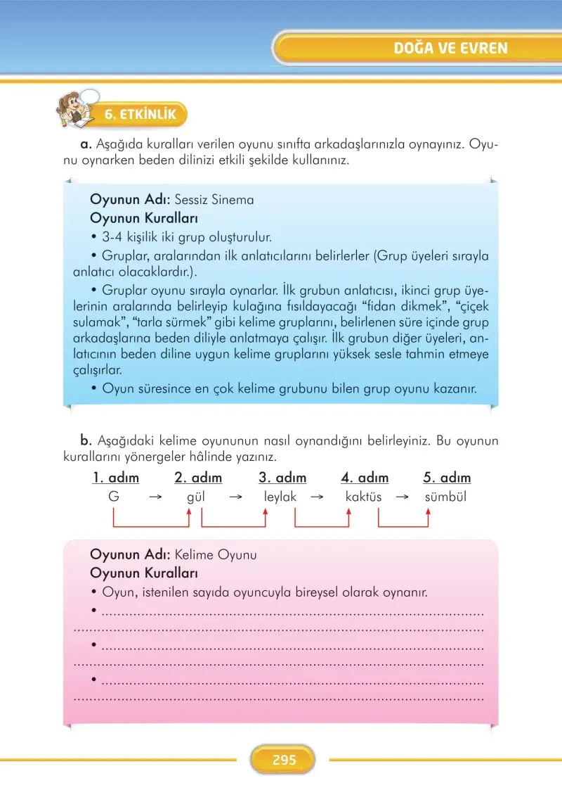 3. Sınıf Türkçe Ders Kitabı Cevapları İlke Yayınları Sayfa 295