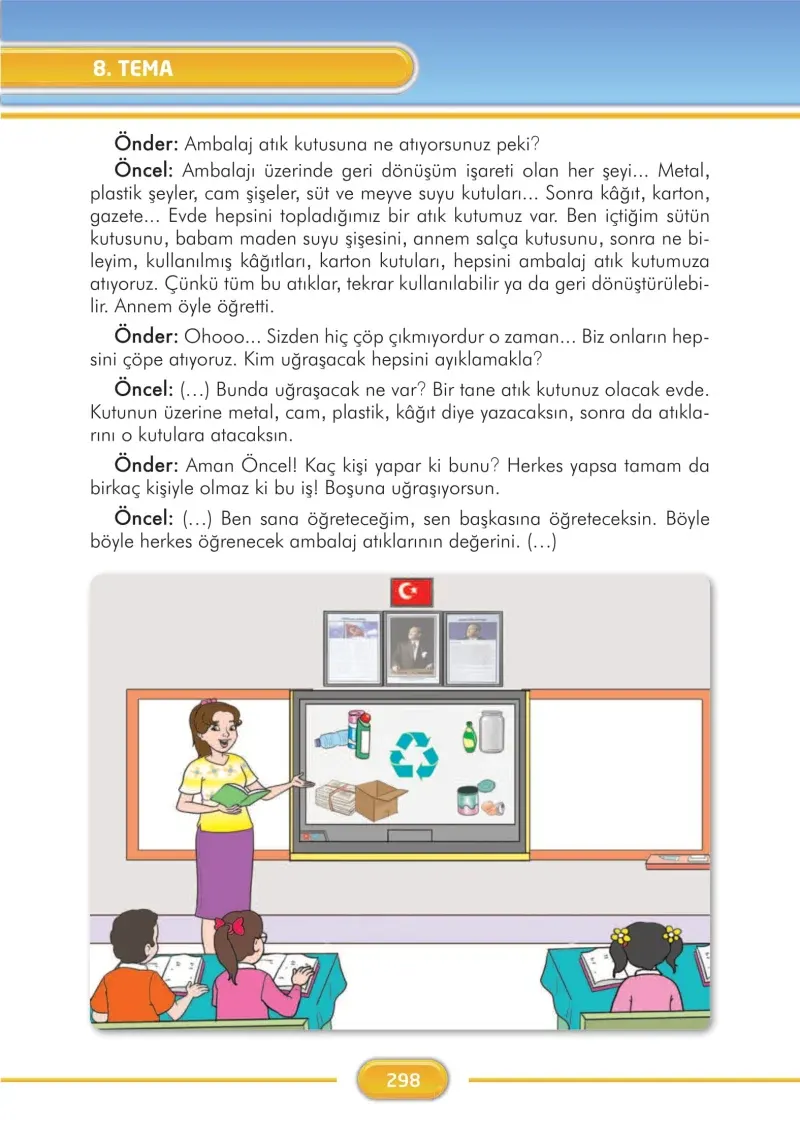 3. Sınıf Türkçe Ders Kitabı Cevapları İlke Yayınları Sayfa 298