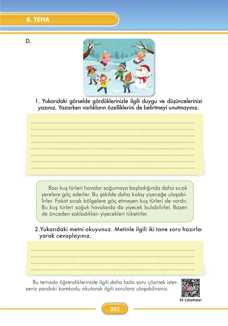 3. Sınıf Türkçe Ders Kitabı Cevapları İlke Yayınları Sayfa 302