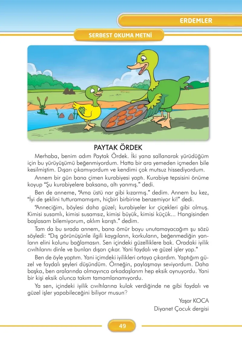 3. Sınıf Türkçe Ders Kitabı Cevapları İlke Yayınları Sayfa 49