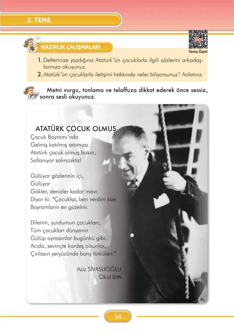 3. Sınıf Türkçe Ders Kitabı Cevapları İlke Yayınları Sayfa 54