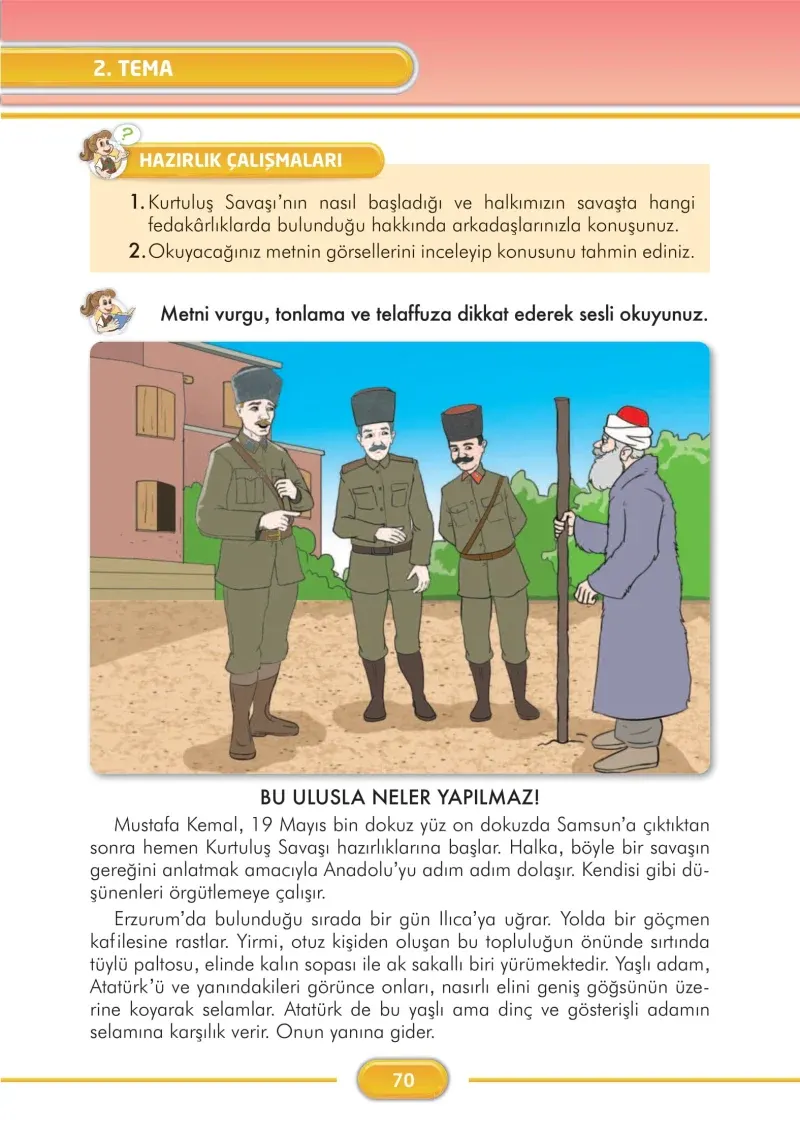 3. Sınıf Türkçe Ders Kitabı Cevapları İlke Yayınları Sayfa 70