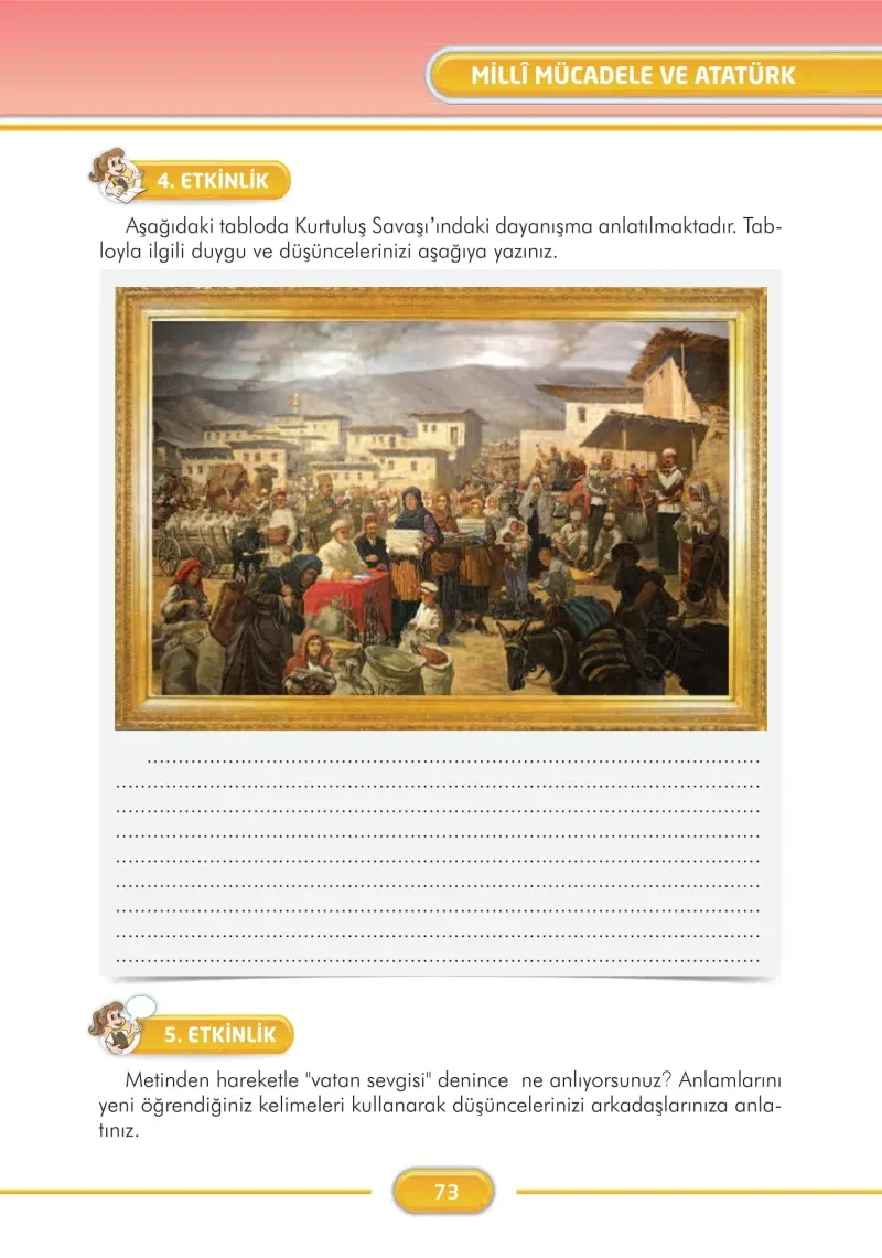 3. Sınıf Türkçe Ders Kitabı Cevapları İlke Yayınları Sayfa 73