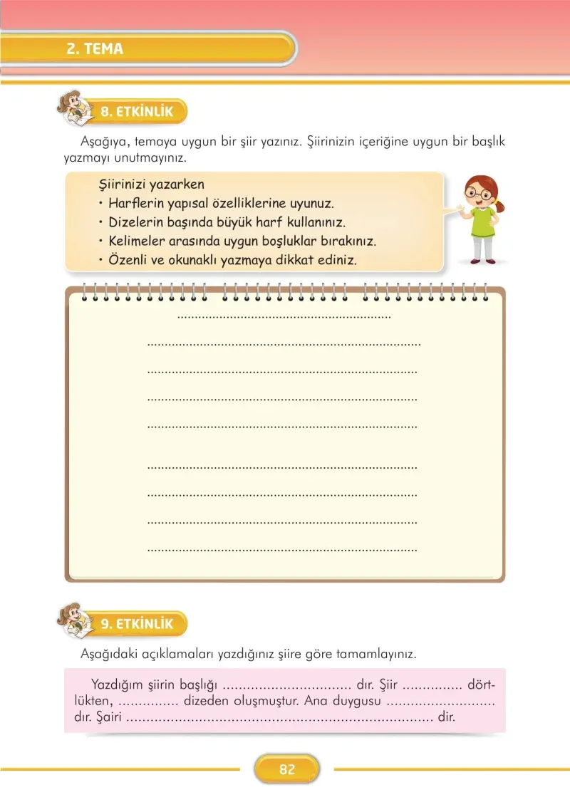 3. Sınıf Türkçe Ders Kitabı Cevapları İlke Yayınları Sayfa 82