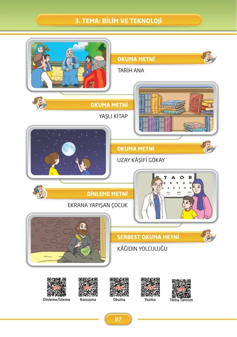 3. Sınıf Türkçe Ders Kitabı Cevapları İlke Yayınları Sayfa 87